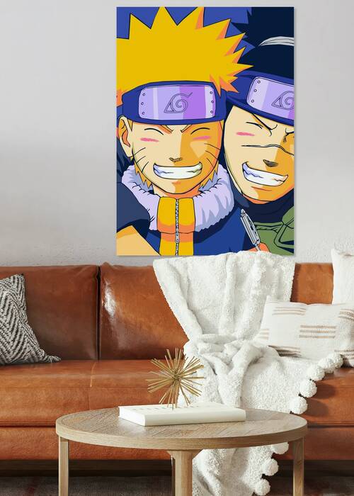 Naruto with hiruka pop art by ardani