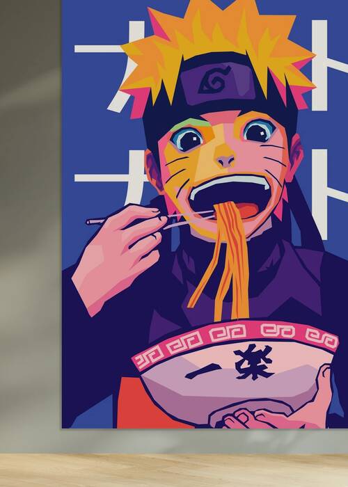 ichiraku ramen naruto pop art by ardani