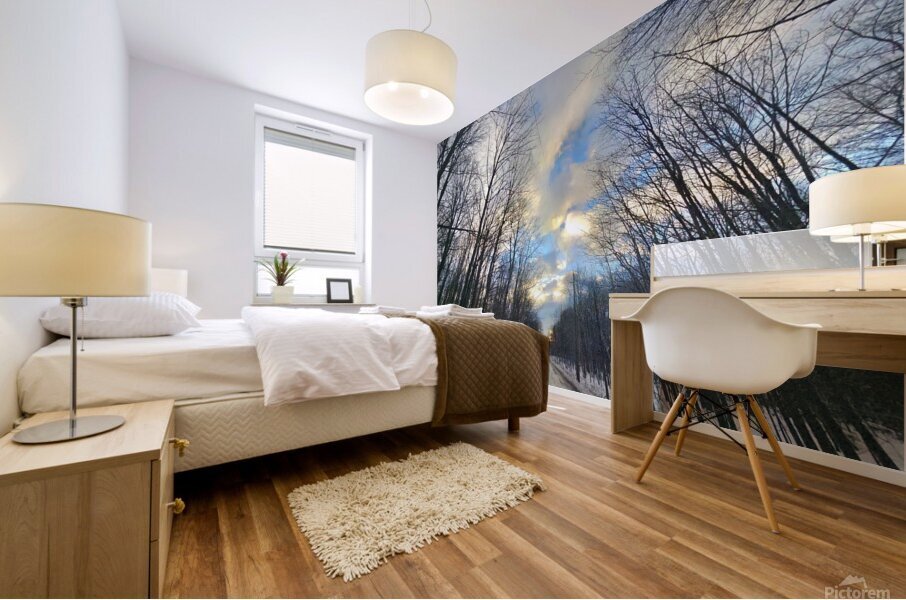Un chemin Mural print