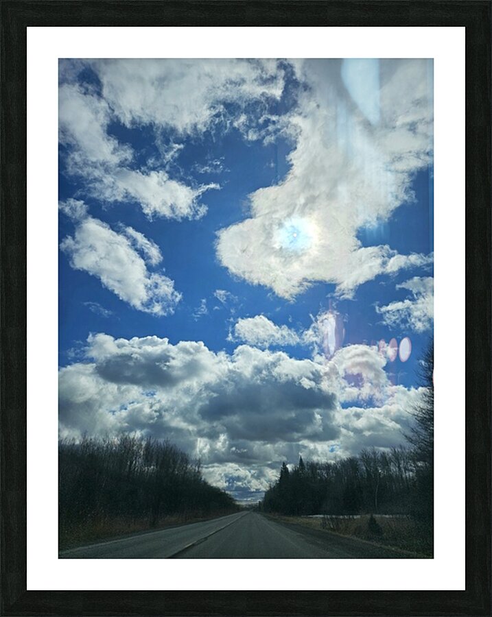 Soleil Percant Chemin Devant  Picture Frame print