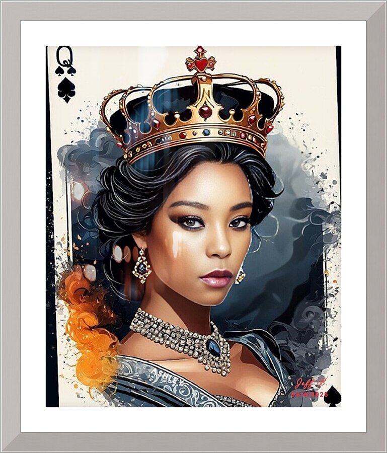 Queen Ashley Picture Frame print
