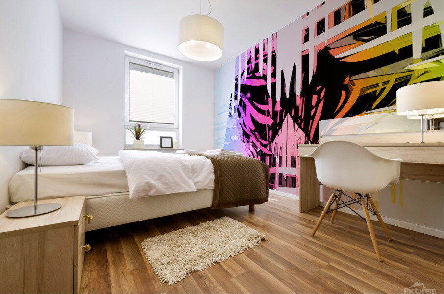 Le masque Mural print