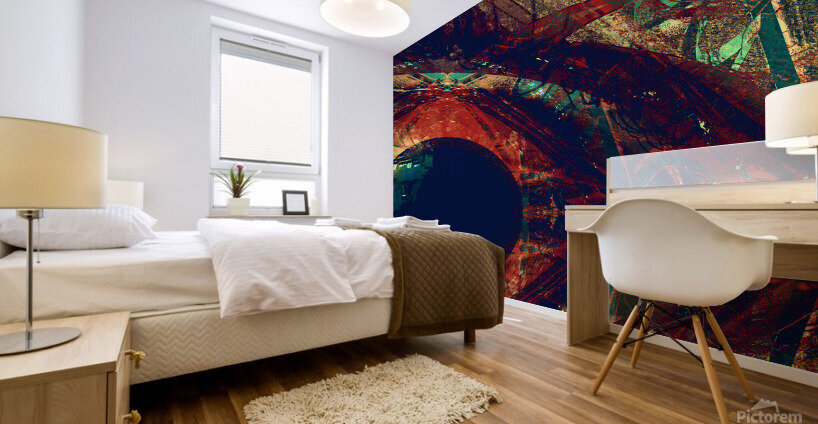 L oeuil Mural print