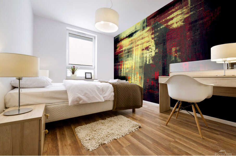Ville cachee Mural print