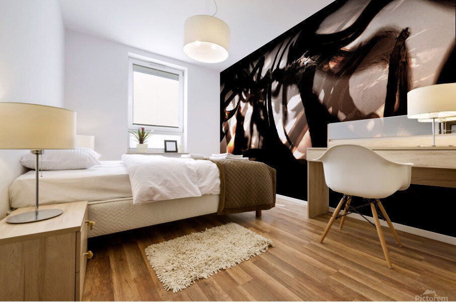 La bete Mural print