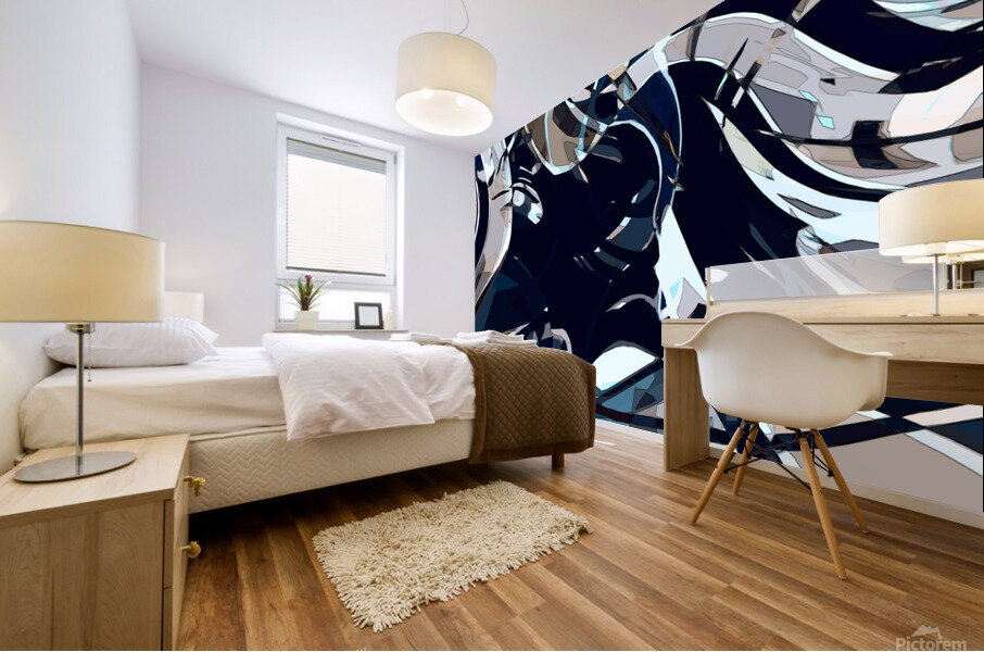 Calme bleu Mural print
