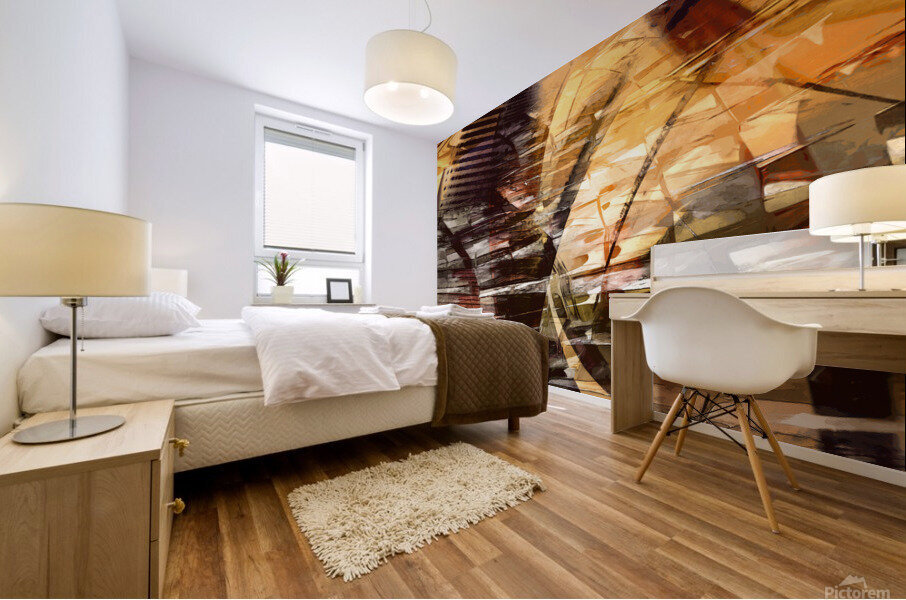 Space city Mural print