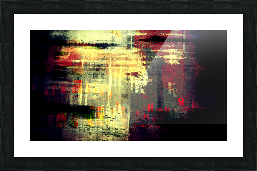 Ville cachee Picture Frame print