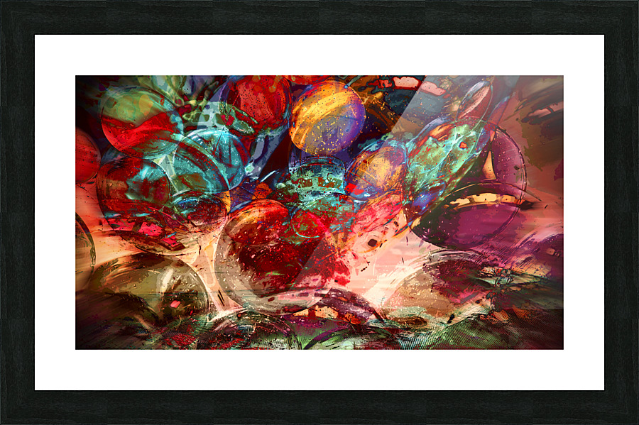 Space invasion Picture Frame print