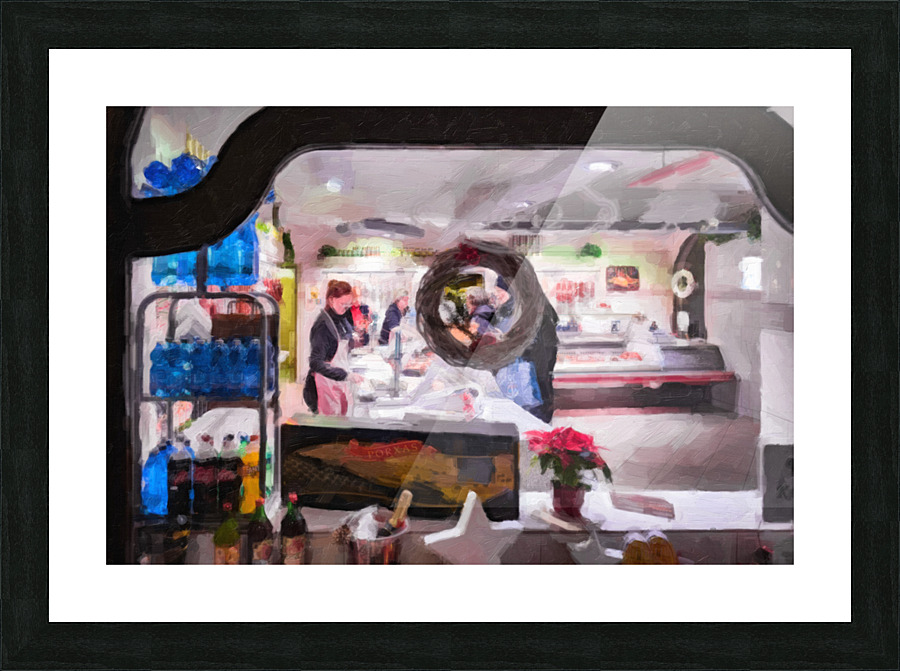 Neighborhood Shop  Picture Frame print