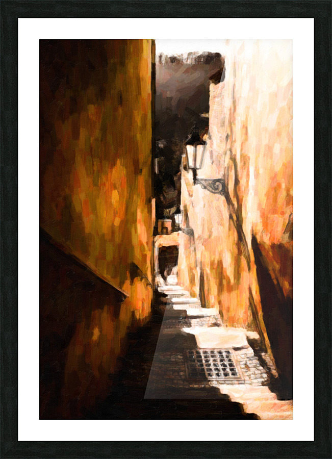 A Descent Image  Picture Frame print