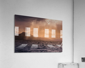 Sun peaking through rain clouds Acrylic Print