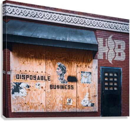 Closed For Business Canvas Print