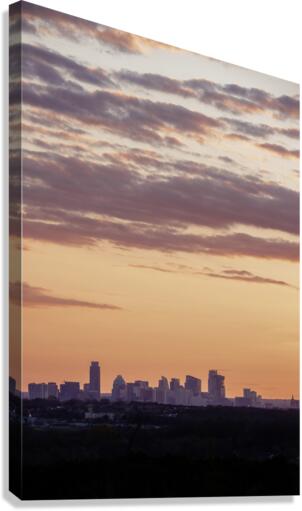Austin Skyline At Sunset Canvas Print