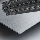 Black and White Austin Skyscrapers Metal print