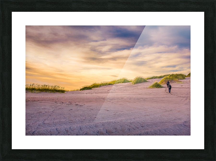 Stroll Through Vast Sand Dunes Picture Frame print