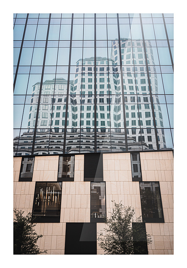 High Rise Reflections Picture Frame print
