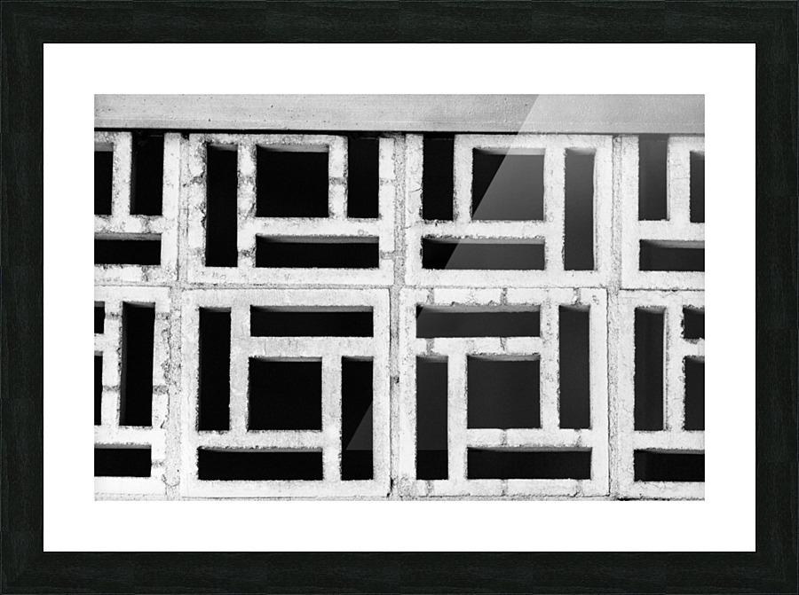Geometric Stone Pattern Picture Frame print