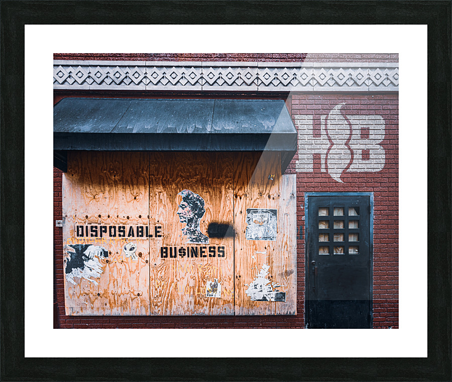Closed For Business Picture Frame print