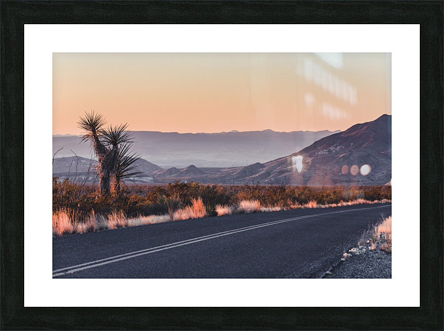 Sun Setting on the Open Road Picture Frame print