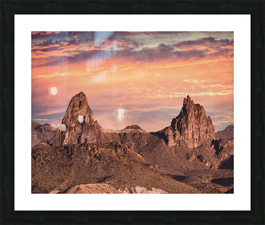 Mule Ears at Sunset Picture Frame print