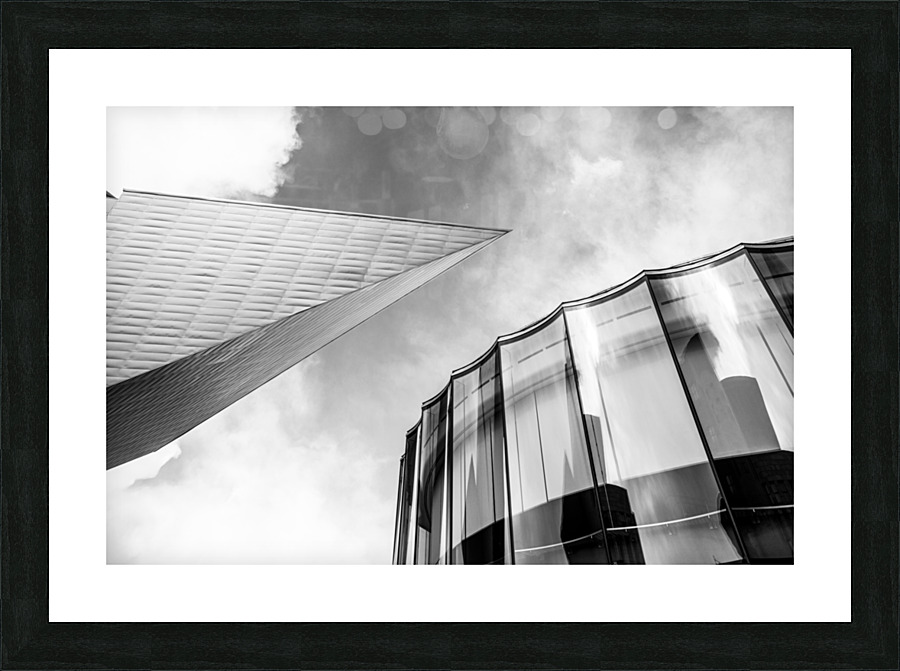 Geometric Buildings Picture Frame print