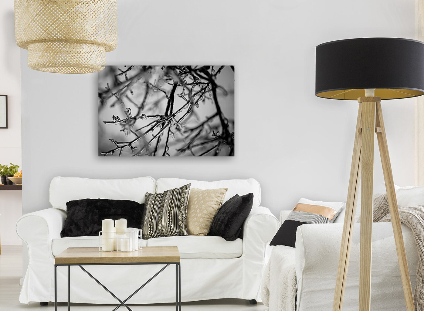Ice Covered Twigs Reproduction