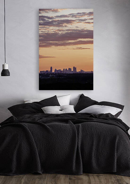 Austin Skyline At Sunset Reproduction