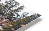 Mountain Road In Winter HD Metal print