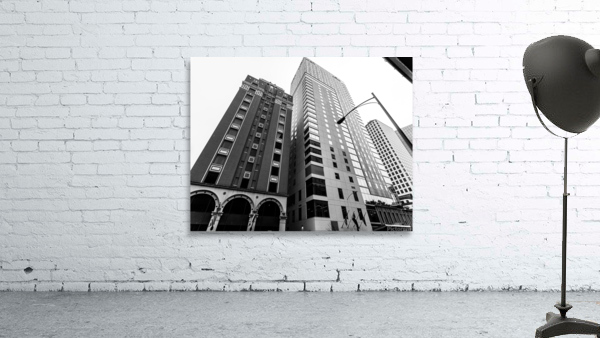 Black and White Austin Skyscrapers Wall Preview