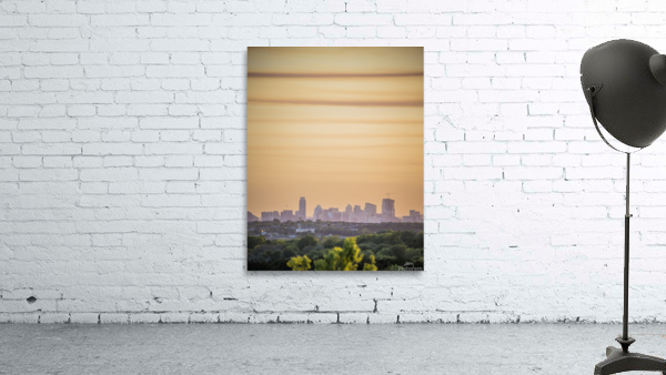 Austin Skyline During a Golden Sunset Wall Preview