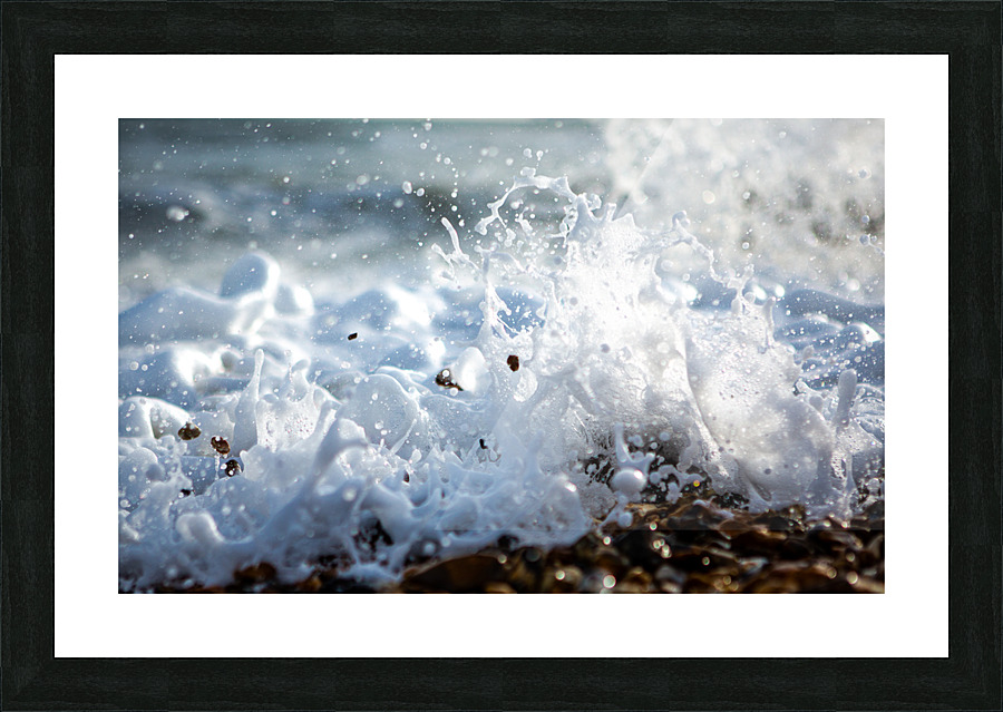 WHITE LAVA Picture Frame print