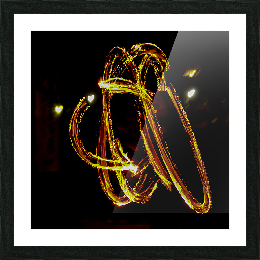 FIRE DANCER Picture Frame print