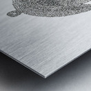 Hamsa Micro-Blessing Metal print