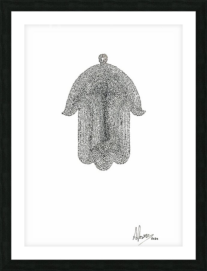 Hamsa Micro-Blessing Picture Frame print