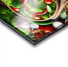 Healthy and natural onion tomato lettuce salad 10 Acrylic print