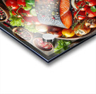 Salmon with vegetable garnish 2 Acrylic print