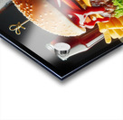 Hamburger french fries and drink on white 21 Acrylic print