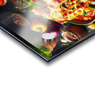 a plate of lasagna on a table with exquisite deco 1714414426.2011 Acrylic print