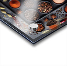 Spices on black background 3 Acrylic print