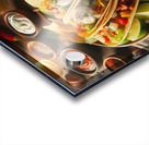 Delicious tacos on a plate placed on wooden table 1714682781.6397 Acrylic print