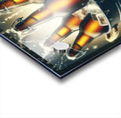 Metal bucket with beer bottles and ice cubes 14.j Acrylic print