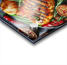 chicken fillet with vegetables vegetable garnish Acrylic print