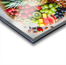 Assorted nuts background. Mix of walnuts almonds Acrylic print