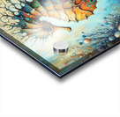 300 Mixed media painting of a whimsical seahorse. Acrylic print