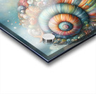 311 Mixed madia painting of a whimsical sea shell Acrylic print