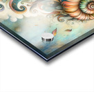 308 Mixed madia painting of a whimsical sea shell Acrylic print