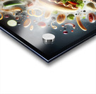 150 Creative food concept. Delicious hotdog bun w Acrylic print