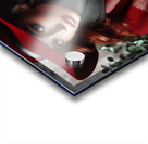 53 Elegant Woman in Red Hat and Scarf Acrylic print