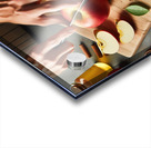 142 Cropped picture of hands cutting apple on cut Acrylic print